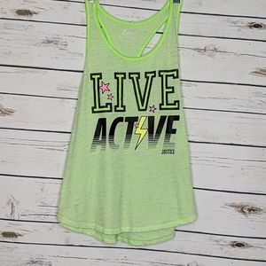 Justice Live Active girl TankTop stars